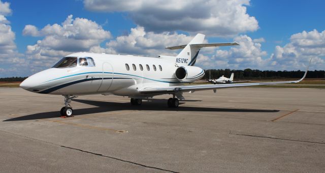 Hawker 800 (N512WC) - A Raytheon Hawker 800XP on the ramp at Pryor Field Regional Airport, Decatur, AL - September 19, 2016.