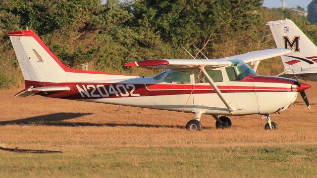 Cessna Skyhawk (N20402) - Parked at Katama Airfield, 30 August 2022.