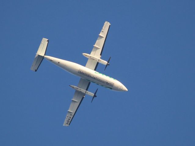 de Havilland Dash 8-100 (C-FABN) - Taken from my backyard in Leaside.