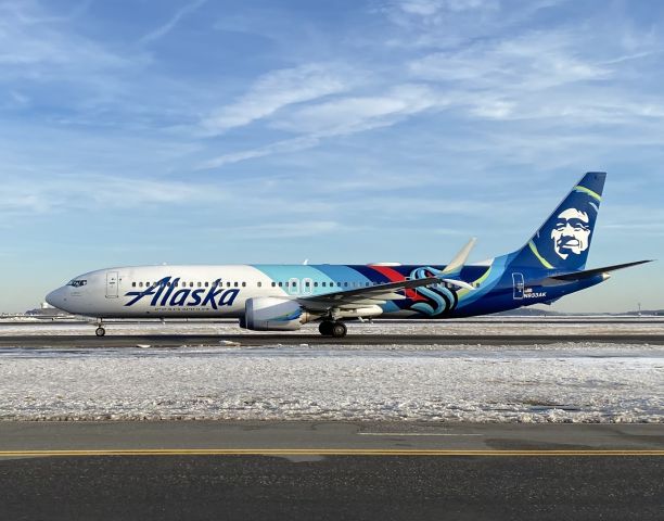 Boeing 737 MAX 9 (N933AK) - NHL -  Kracken MAX900 12/27/2024