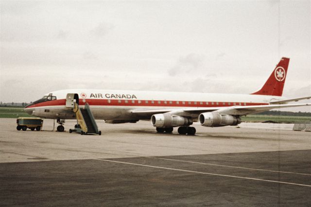 McDonnell Douglas Jet Trader (C-FTJP) - DC-8-54CF CF-TJP in 1968 at Düsseldorf (EDDL)