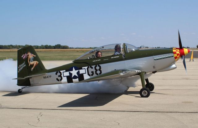 Vans RV-8 (N647P) - Whiteside co. Airport 18 Sep 21br /Turning the Smoke on!!br /Gary C. Orlando Photo