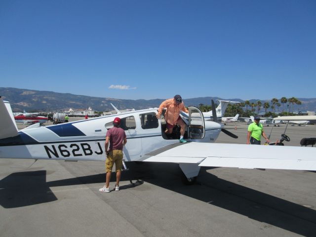 Beechcraft 35 Bonanza (N62BJ) - KSBA on a beautiful day.