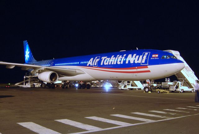 Airbus A340-300 (F-OJTN) - Air Tahiti Nui AirBus A340-313(F-OJTN) "BoraBora" at Papete