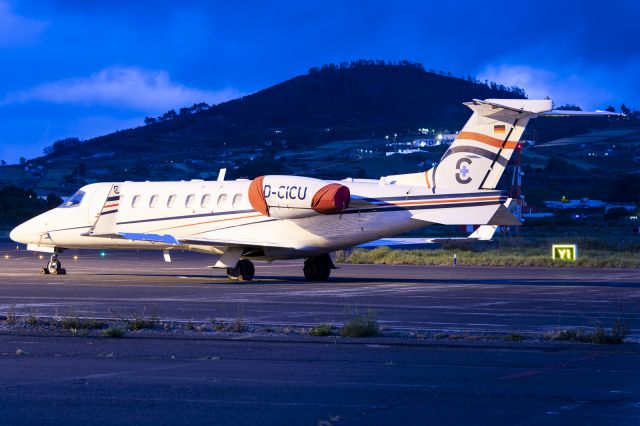 D-CICU — - Tenerife Norte - Los Rodeos (TFN / GCXO) - Spainbr /br /Photo taken: April 30, 2024br /br /Operator: Jetcallbr /Type: Bombardier Learjet 45br /Registration: D-CICUbr /Serial: 45-181br / br /Category: Civil Aircraft - Business Jetbr /Marked as: Dawn/dusk/night