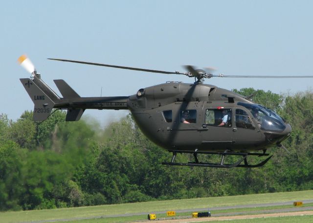 KAWASAKI EC-145 (07-0235) - Lifting off from the Shreveport Downtown airport.