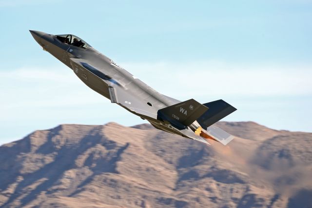 Lockheed F-35C — - Full military power departure for this F-35