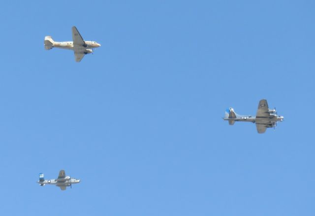 — — - 8 May 2020- The CAF did a flyover this morning commemorating the 75th Anniversary of VE-Day.  B-17G in the lead, B-25J and C-47 trailing.