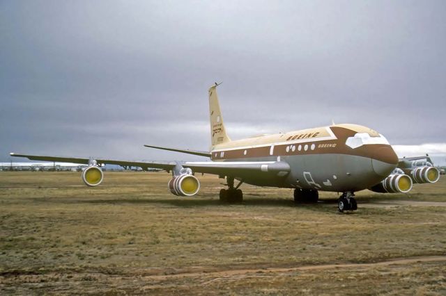 Boeing 707-100 (N70700) - Boeing 367-80 N70700 in storage at the Aerospace Maintenance and Regeneration Center (AMARC) on December 19, 1984. 