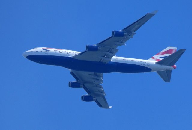 Boeing 747-400 (G-CIVV) - Shown here is a British Airways Boeing 747-400 a few minutes until it lands in the Summer of 2018.