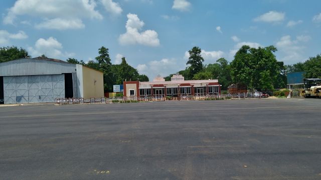 — — - Apron and Hangar at VEBK Regional airport