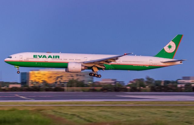 BOEING 777-300ER (B-16723) - I seem to recall this shot required 500ISO to give me 1/60th second, then it was spray and pray! EVA is a rare catch for us in daylight!