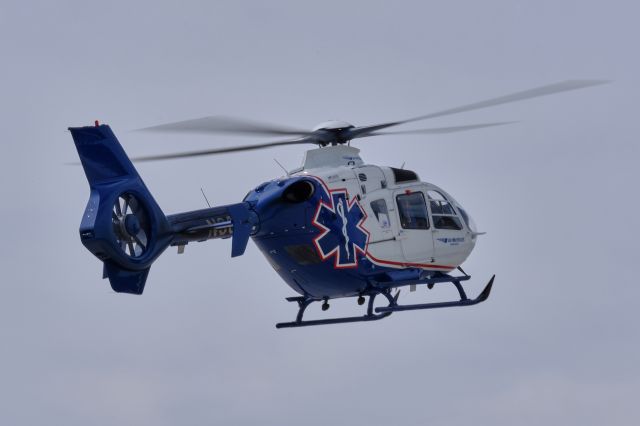 Eurocopter EC-635 (N3842) - N3842 arriving at TOL from St. Vincents Hospital for a fuel stop. 4/24/19.