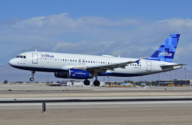 Airbus A320 (N766JB) - N766JB JetBlue Airways 2008 Airbus A320-232  (cn 3724)  "Etjay Luebay" - Las Vegas - McCarran International (LAS / KLAS)br /USA - Nevada, February 27, 2014br /Photo: Tomás Del Coro