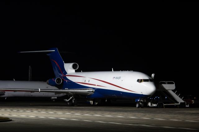 BOEING 727-200 (N727US) - USA Jet 727-200 sitting on the East Ramp doing engine run ups prior to it's flight the next day.