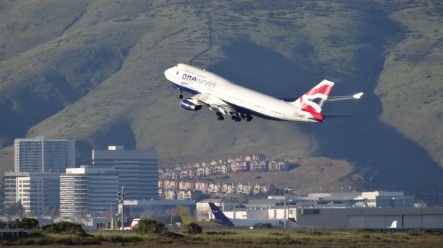 Boeing 747-400 (G-CIVM) - G-CIVM, Age: 17.8 Yearsbr /Boeing 747-400 (quad-jet) (H/B744/L )br /Airline: British Airways, Engines: 4x RR RB.211br /06-Mar-2015 B744/L San Francisco Intl (KSFO) London Heathrow (EGLL / LHR) 16:41 PST 10:27 GMT (+1) 9:46