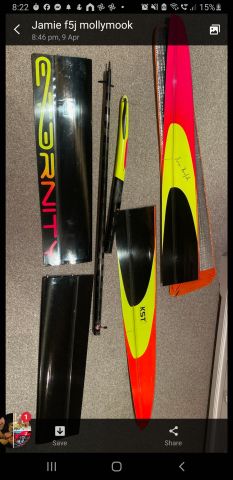 — — - carbon F5J glider 