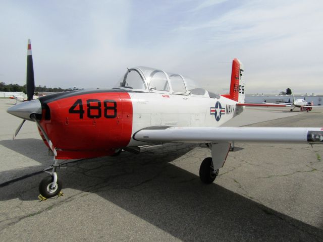 Beechcraft Mentor (N488JF) - On the ramp