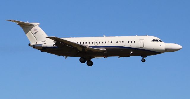 British Aerospace BAC-111 One-Eleven (N162W) - A Northrop Grumman modified B.A.C. 1-11 on final to Runway 18R at Carl T. Jones Field, Huntsville International Airport, AL - October 5, 2017.