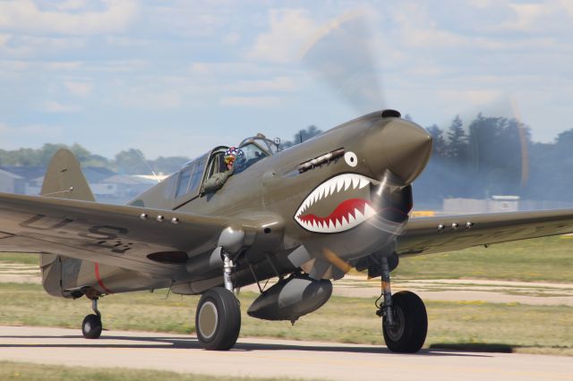 CURTISS Warhawk — - Warhawk taxiing by the flightline....