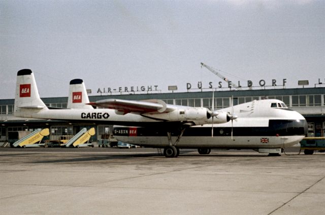 G-ASXN — - Armstrong Whitworth Argosy in 1968 at Düsseldorf (EDDL)