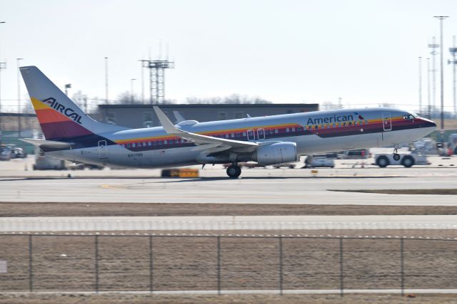 Boeing 737-800 (N917NN) - 23-L departure to PHX on 03-01-21. So mad. She should have gone off of 23-R, then would have had beautiful full sun on her. Not sure why they sent her to the opposite side of the field.