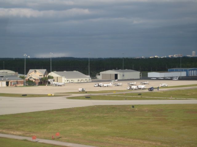 — — - The Flightline FBO on a typical Saturday.