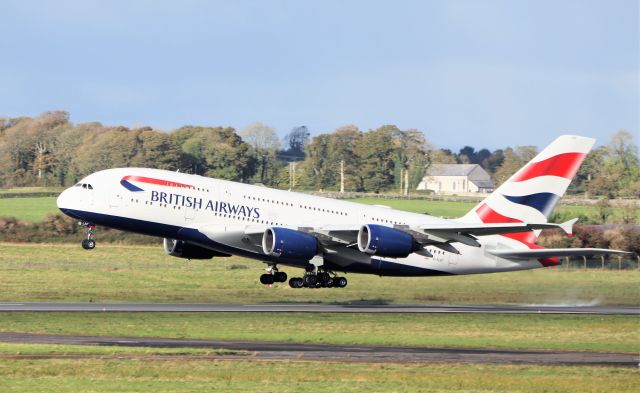 Airbus A380-800 (G-XLEF) - ba a380 training at shannon 2/11/21.