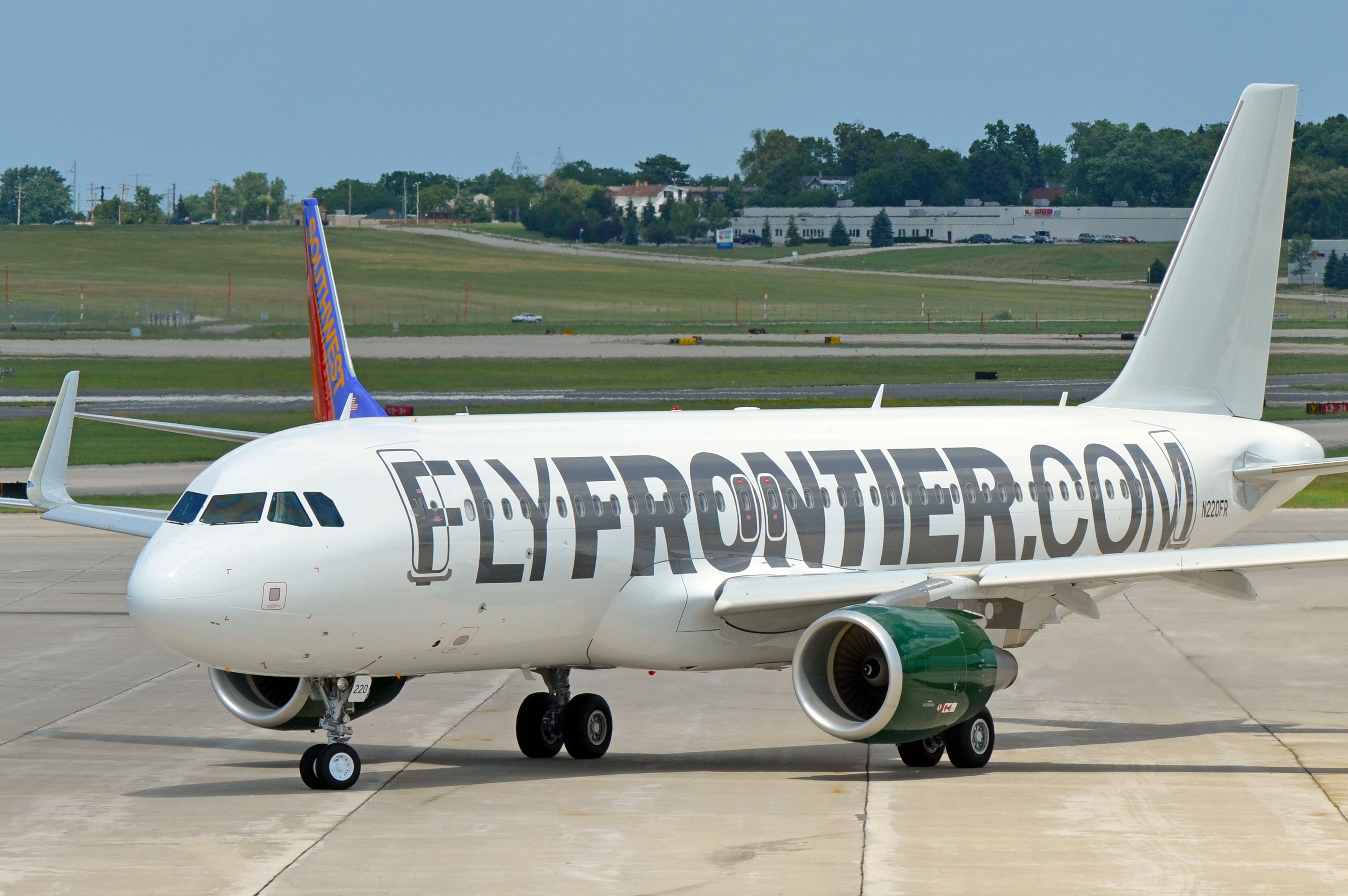 Airbus A320 (N220FR) - Delivery flight of first Sharklet A320 for Frontier.