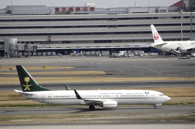 Boeing 737-900 (HZ-MF6) - Taxing at Tokyo-Haneda Intl Airport on 2017/03/12