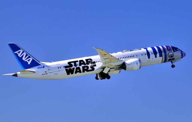 Boeing 787-9 Dreamliner (JA873A) - Star Wars livery, now I have all...