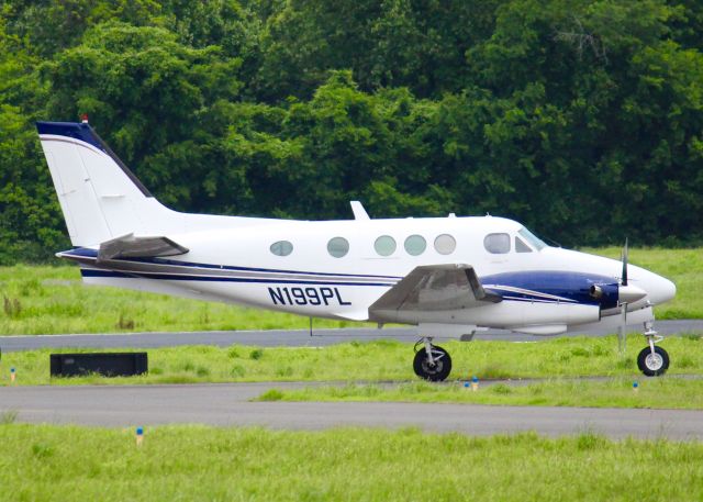 Beechcraft King Air 90 (N199PL) - At Downtown Shreveport.