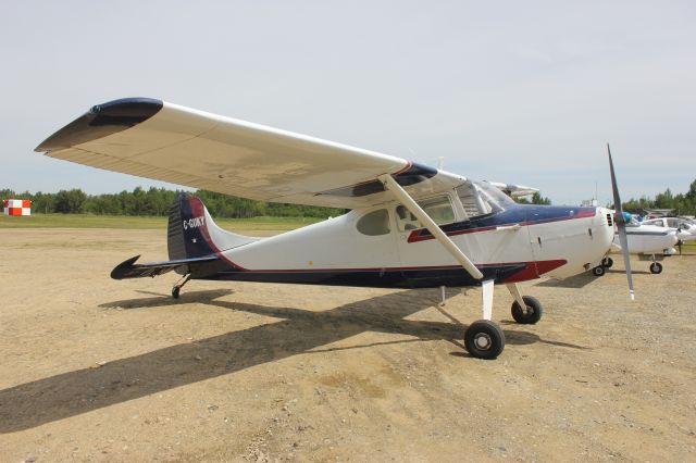 C-GUKY — - C-GUKY Cessna 170-B RVA Aéroport de Sherbrooke QC. CYSC 16-06-2918.