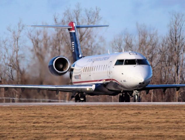 Canadair Regional Jet CRJ-200 (N460AW) - Heading for Philadelphia Intl. 