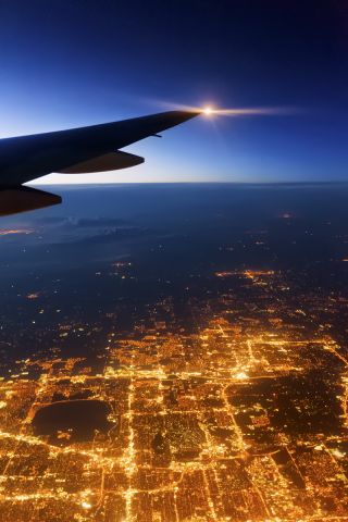 Boeing 777-200 (N777UA) - 4th August, 2015.  Oklahoma City viewed from 35,000 feet during the IAD-SFO flight.