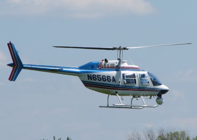 Bell JetRanger (N6566A) - At Downtown Shreveport.