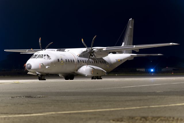 Casa C-295 Persuader (T2111) - Tenerife Norte - Los Rodeos (TFN / GCXO) - Spainbr /br /Photo taken: October 4, 2023br /br /Operator: Spanish Air Force (Ejército del Aire)br /Type: CASA C-295Mbr /Registration: T.21-11/35-11br /Serial: S-032