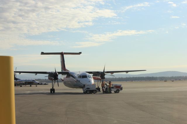 de Havilland Dash 8-100 (N883EA) - Cleared to start engines.