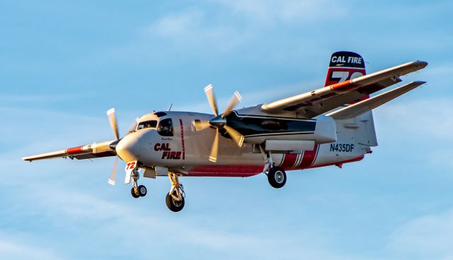 N435DF — - Tanker72 Landing at Fox Field. Taken from Apollo Park.