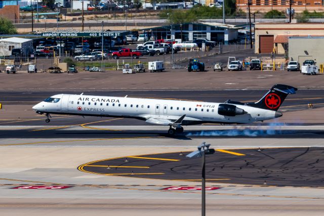 Canadair Regional Jet CRJ-900 (C-FCJZ) - Air Canada Express CRJ900 landing at PHX on 9/18/22. Taken with a Canon 850D and Canon EF 70-200mm f/2.8L IS II USM lens.