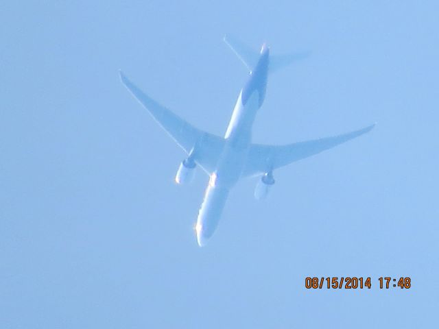 BOEING 777-200LR (N882FD) - FedEx flight 25 from MEM to SEA over Baxter Springs KS (78KS) at 36k feet.