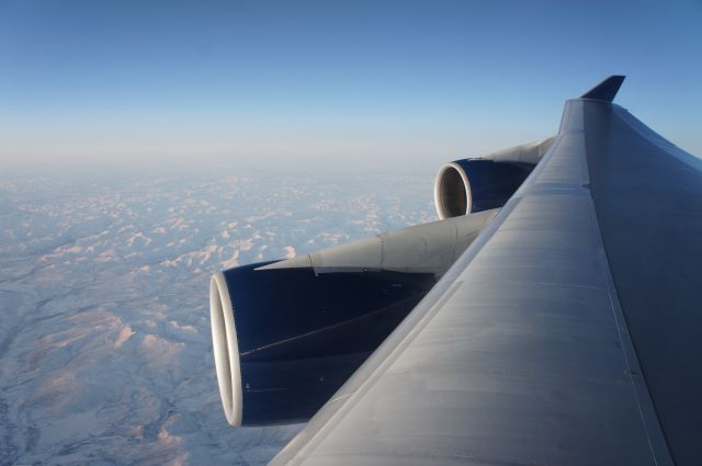 Boeing 747-200 — - Arctic routing between DTW and NGO.