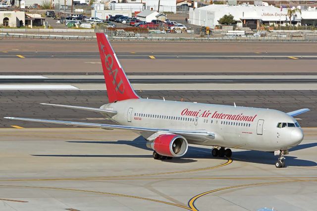 BOEING 767-200 (N207AX) - Omni Air International Boeing 767-224 N207AX operating as Air Canada Flight 2414 at Phoenix Sky Harbor on December 19, 2019.