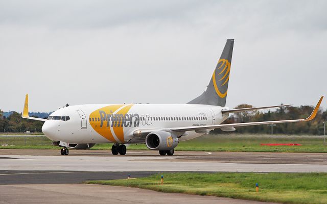 Boeing 737-800 (OY-PSA) - primera air b737-8q8 oy-psa arriving in shannon from copenhagen on return to lessor 4/10/18