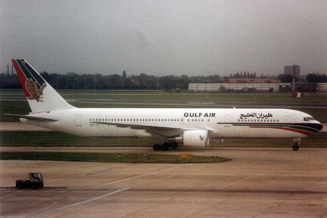 BOEING 767-300 (A4O-GT) - Seen here in Aug-92.  With Gulf Air from Jun-92 to Mar-08 when it became EI-UNF for Transaero Airlines.