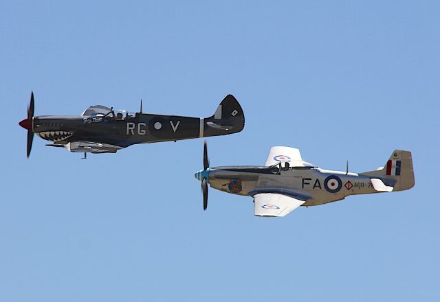 VH-HET — - Supermarine Spitfire Mk.VIII br /Manufactured in 1944, UKbr /Followed by CAC CA-18 Mk.21 Mustangbr /Manufactured in 1947, Australiabr /Photo: 21.11.2015