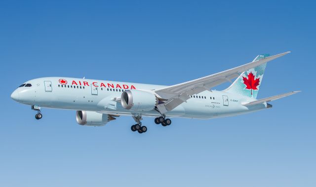 Boeing 787-8 (C-GHQY) - Air Canadas newest 787 just out of the paint shop!