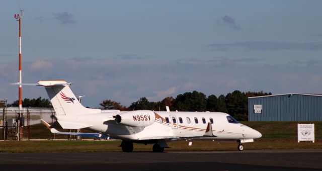Learjet 45 (N95SV) - Taxiing to departure is this 2018 Learjet 45 in the Autumn of 2021.