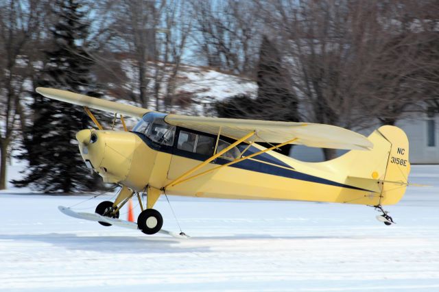 N3158E — - Ski Plane Take-Off at Pioneer Airport