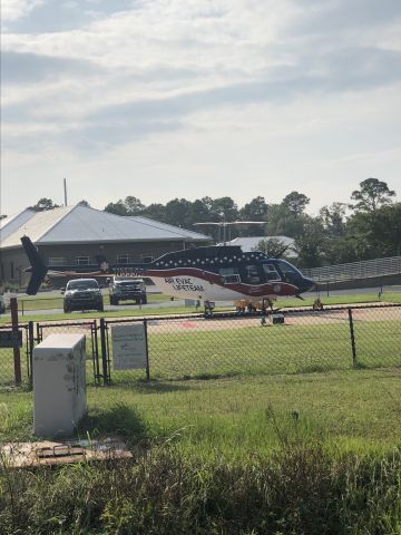 Bell JetRanger (N395AE) - The Air Evac helicopter based at my local hospital did not have a picture associated. I took this shot at aircraft on the helipad 39GA at the Wayne Memorial Hospital in Jesup, GA